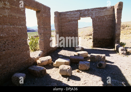 Elk248-1728 Californie, Death Valley National Park, Ashford Mill ruins Banque D'Images