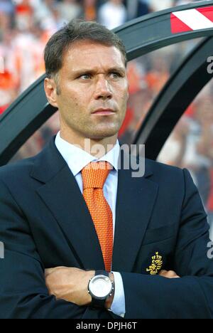 MARCO VAN BASTEN.Hollande l'entraîneur national.HOLLANDE/ALLEMAGNE.ROTTERDAM,HOLLAND.17/08/2005.DV36031.K47872.APERÇU DE LA COUPE DU MONDE 2006 Banque D'Images