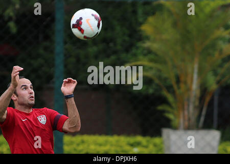 Sao Paulo, Brésil. 15 Jan, 2014. United States national soccer team player, Landon Donovan, participe à une session de formation au Centre de formation de la Sao Paulo Football Club à Sao Paulo, Brésil, le 14 janvier, 2014. © Rahel Patrasso/Xinhua/Alamy Live News Banque D'Images