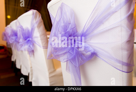 Chaises de mariage Banque D'Images