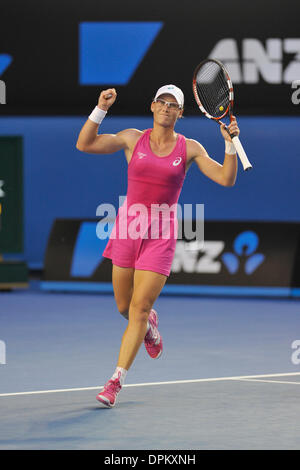 Melbourne, Australie. 15 Jan, 2014. Samantha Stosur de l'Australie en action sur la troisième journée de l'Open d'Australie de Melbourne Park. Credit : Action Plus Sport/Alamy Live News Banque D'Images