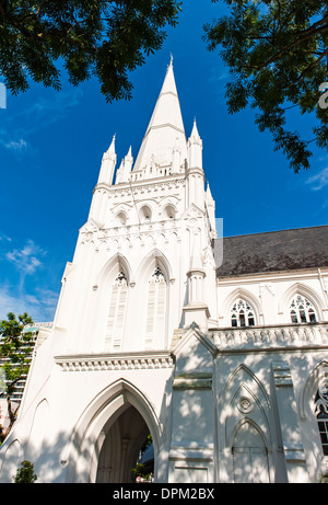 La Cathédrale de St Andrews, à Singapour Banque D'Images