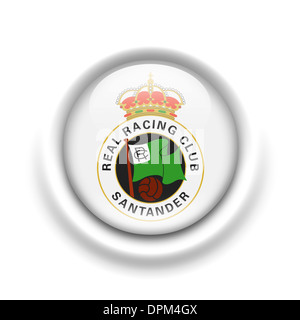 Logo Racing Santander icône drapeau emblème symbole Banque D'Images