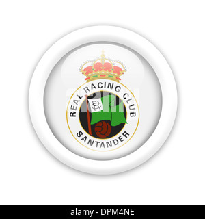 Logo Racing Santander icône drapeau emblème symbole Banque D'Images