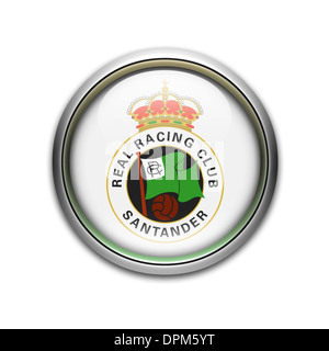 Logo Racing Santander icône drapeau emblème symbole Banque D'Images