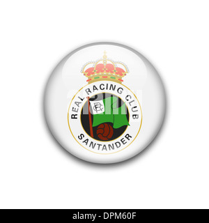 Logo Racing Santander icône drapeau emblème symbole Banque D'Images