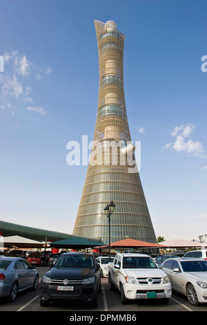 Qatar, Doha, l'Aspire Tower à Doha City Sports Complex Banque D'Images