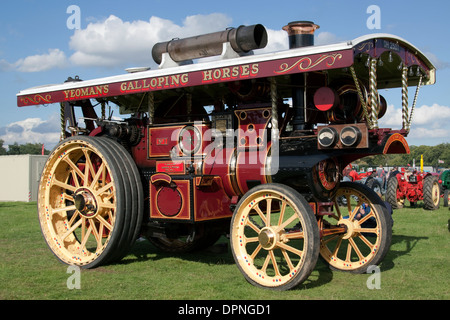 Burrell Engin Showmans Road - locomotive construite en 1920 Banque D'Images