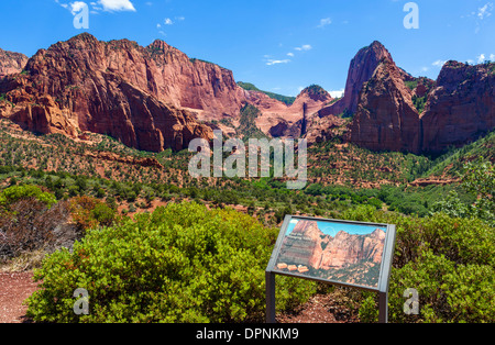 Oublier dans la section Kolob Canyons de Zion National Park, Utah, USA Banque D'Images