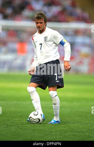 10 juin 2006 - Francfort, Allemagne - K48279.L'ANGLETERRE CONTRE. Le PARAGUAY.FRANCFORT, ALLEMAGNE 06-10-2006. STEWART KENDALL- - 2006.DAVID BECKHAM.(Image Crédit : © Globe Photos/ZUMAPRESS.com) Banque D'Images