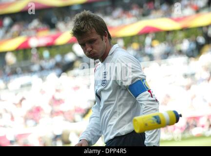 11 juin 2006 - Francfort, Allemagne - K48279.L'ANGLETERRE CONTRE. Le PARAGUAY.FRANCFORT, ALLEMAGNE 06-10-2006. STEWART KENDALL- - 2006.DAVID BECKHAM.(Image Crédit : © Globe Photos/ZUMAPRESS.com) Banque D'Images