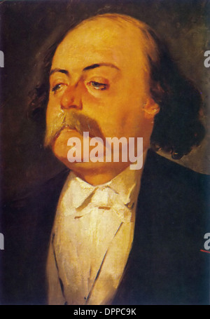 Gustave Flaubert, écrivain et romancier français Banque D'Images