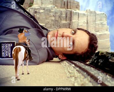 6 novembre 2006 - K51173ES.'' LA NUIT AU MUSÉE ''.TV-film.FOURNI PAR Museum security guard Larry Daley (Ben Stiller) est victime d'une miniature littéralement mais rip-roaring diorama, cowboy Jedediah(Image Crédit : © Globe Photos/ZUMAPRESS.com) Banque D'Images