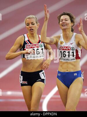 10 août 2006 - Stade Ullevi, Goteborg, Suède - OLGA KOTLYAROVA gagne 800 mètres...Jour 4 championnats d'Europe d'ATHLÉTISME..OLGA KOTLYAROVA.800 MÈTRES...FINAL 08-10-2006.K49273. - Crédit photos(Image : © Photos Globe/ZUMAPRESS.com) Banque D'Images