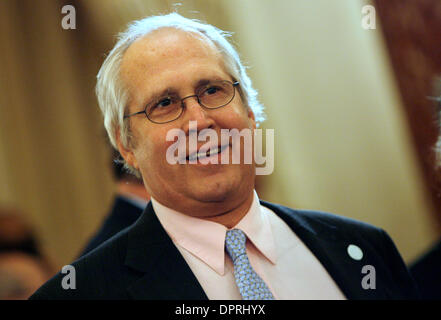 Feb 02, 2009 - Washington, District of Columbia, États-Unis - l'acteur Chevy Chase assiste à la cérémonie d'assermentation de la secrétaire d'Etat américaine, Hillary Clinton. (Crédit Image : © James Berglie/ZUMA Press) Banque D'Images