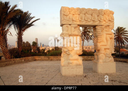 Dec 31, 2008 - Tel-Aviv, Israël - la ville israélienne de Jaffa, Haifa ,que Yafa également connu sous le nom de Japho, Joppé est une ancienne ville portuaire située au sud de Tel Aviv, Israël, sur la mer Méditerranée.Il est mentionné quatre fois dans la Bible hébraïque, comme l'une des villes à tribu de Dan comme port d'entrée pour les cèdres du Liban pour le Temple de Salomon comme le lieu d'où le prophète Jonas embarke Banque D'Images