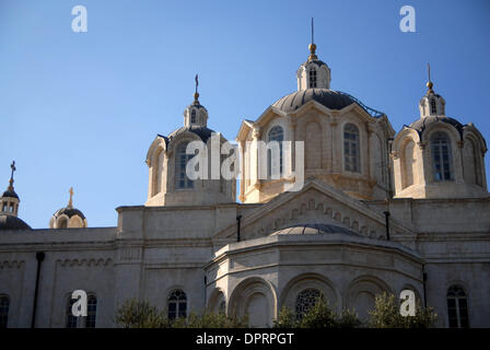 Dec 31, 2008 - Jérusalem, Israël - l'église Holy Trinity à Jérusalem Israël au Quartier russe. Le Carré russe, également connu comme l'Migrash Harusimis l'un des plus anciens quartiers dans le centre de Jérusalem, y compris quelques bâtiments du gouvernement et une grande église. Le composé situé entre la rue Jaffa Israël Shivtey street et la rue des prophètes. (Crédit Image : © Rafael Ben- Banque D'Images