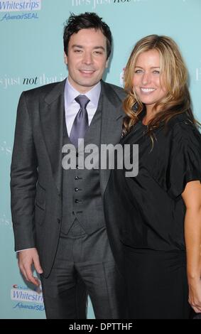 Feb 02, 2009 - Los Angeles, Californie, USA - l'acteur Jimmy Fallon et petite amie au "Il est juste pas qu'en vous' Première mondiale tenue au Théâtre chinois de Grauman;s, Hollywood (crédit Image : Â© Paul Fenton/ZUMA Press) Banque D'Images