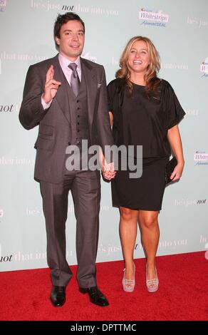 Feb 02, 2009 - Los Angeles, Californie, USA - acteur/Comédien Jimmy Fallon au 'Il est juste pas qu'en vous' Première mondiale tenue au Théâtre chinois de Grauman;s, Hollywood (crédit Image : Â© Paul Fenton/ZUMA Press) Banque D'Images