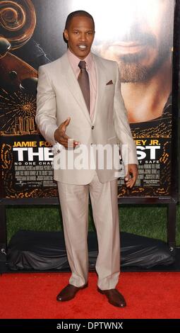 20 avr 2009 - Los Angeles, Californie, USA - l'Acteur Jamie Foxx à 'Le soliste' Los Angeles Premiere tenue au Studios Paramount, à Hollywood. (Crédit Image : Â© Paul Fenton/ZUMA Press) Banque D'Images