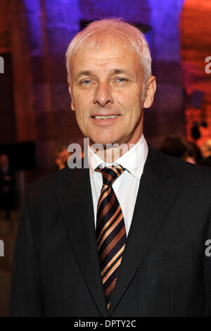 Munich, Allemagne. 16 janvier, 2014. Pdg de Porsche, Matthias Mueller au cours de l'automobile club ADAC cérémonie de remise de prix pour le 'Gelber Engel 2014' (lit : Ange Jaune) à Munich (Allemagne), 16 janvier 2014. Photo : Tobias Hase/dpa/Alamy Live News Banque D'Images