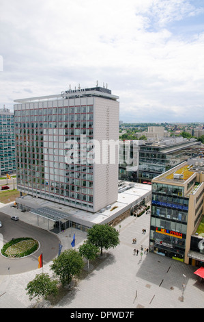 Prager Strasse, Dresde, Saxe, Allemagne, Europe Banque D'Images