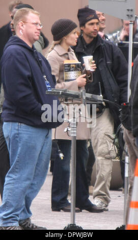 Mar 06, 2009 - New York, NY, USA - ANGELINA JOLIE films 'Salt' à Washington DC à l'Enfant Plaza. (Crédit Image : © Dan Herrick/ZUMA Press) Banque D'Images