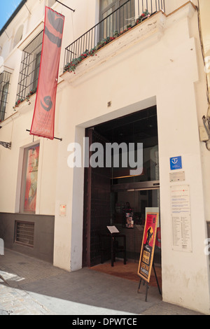 Entrée du Museo del baile flamenco (le musée de la Danse Flamenco) Séville (Séville), Andalousie, espagne. Banque D'Images