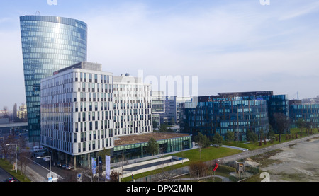 Hôtel Courtyard by Marriott Wien Messe Vienne, OMV, Novartis Banque D'Images