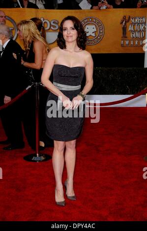 Tina Fey au cours de la 15e édition annuelle des Screen Actors Guild Awards, qui a eu lieu au Shrine Auditorium, le 25 janvier 2009, à Los Angeles..Photo : Michael Germana-Globe Inc., Photos Â© 2009.K60942MGE (Image Crédit : © Michael Germana/Globe Photos/ZUMAPRESS.com) Banque D'Images