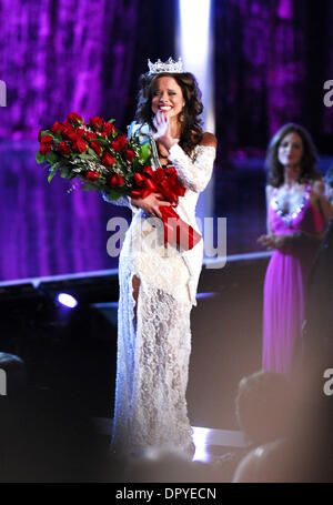 Jan 24, 2009 - Las Vegas, Nevada, USA - Mlle indiana, KATIE STAM est juste Miss America 2009 prononcé au Planet Hollywood Hotel et Casino. . (Crédit Image : © Valerie Nerres/ZUMA Press) Banque D'Images