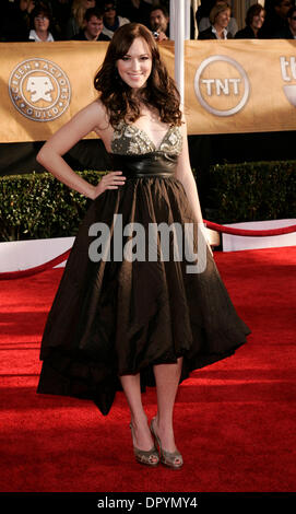 25 janvier 2009 - Los Angeles, Californie, USA - Andrea Bowen arrive à la 15e édition annuelle des Screen Actors Guild Awards au Shrine Auditorium à Los Angeles. (Crédit Image : © Lisa O'Connor/ZUMA Press) Banque D'Images