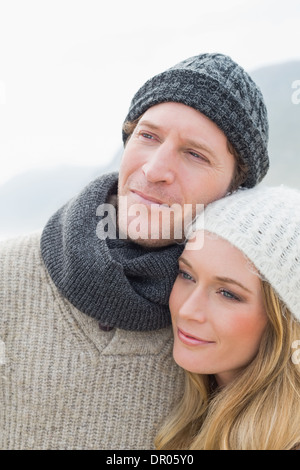 Close-up d'un jeune couple romantique Banque D'Images