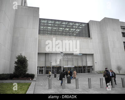 Washington DC, USA. 15 Jan, 2014. Le palais de justice où le procès pour meurtre contre un allemand âgé de 49 ans a eu lieu à Washington DC, USA, 15 janvier 2014. Il a été reconnu coupable du meurtre de sa femme âgée de 91 ans. Photo : Kathy Stolzenbach/dpa/Alamy Live News Banque D'Images