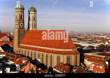 (Frauenkirche Dom zu Unserer Lieben Frau, 'Notre-Dame'), Munich, Allemagne Banque D'Images