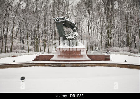 Fredric Chopin statue dans les bains Royal Park Banque D'Images