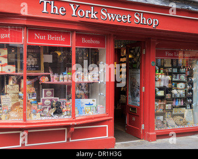 La York Sweet Shop York Yorkshire Angleterre Banque D'Images