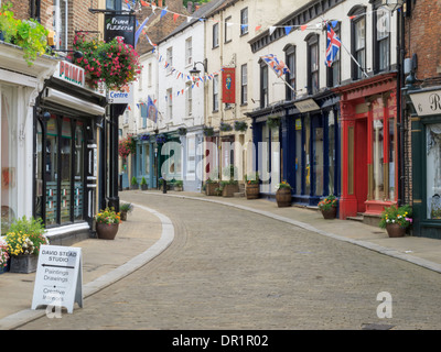 KIrkgate Ripon Yorkshire Angleterre du Nord Banque D'Images