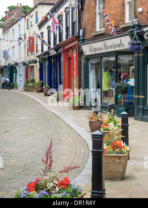 KIrkgate Ripon Yorkshire Angleterre du Nord Banque D'Images