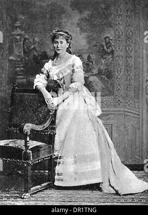 SUZANNE REICHENBERG chanteuse française, photographiée en 1883. Banque D'Images