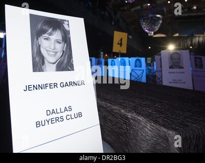 Los Angeles, Californie, USA. 17 Jan, 2014. Jennifer Garner/Dallas Buyers Club.----La Screen Actors Guild fait leurs derniers préparatifs, vendredi matin 17 janvier 2014, pour ce qui sera cette année le 20e événement SAG Awards samedi, 18 janvier 2014 au Shrine Auditorium à Los Angeles. Les SAG Awards rend hommage à la télévision et le cinéma ainsi que les différents acteurs et actrices et voté par les membres eux-mêmes. Credit : ZUMA Press, Inc./Alamy Live News Banque D'Images