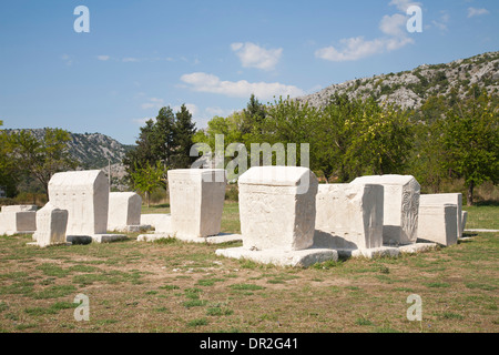 Tombes anciennes, radimlja, Bosnie-Herzégovine, Europe Banque D'Images