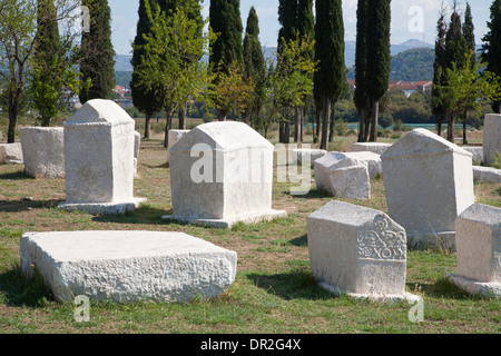 Tombes anciennes, radimlja, Bosnie-Herzégovine, Europe Banque D'Images