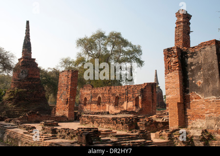 Ancien palais royal à Ayutthaya, Thaïlande Banque D'Images