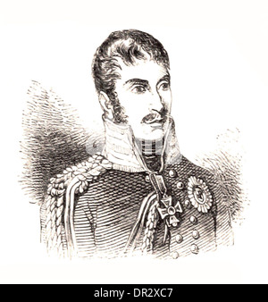 Portrait de Frédéric-guillaume III, roi de Prusse - Britsh gravure Banque D'Images