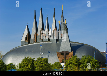 Ancien pavillon de la Hongrie, l'île de La Cartuja, à Séville, Andalousie, Espagne, Europe Banque D'Images