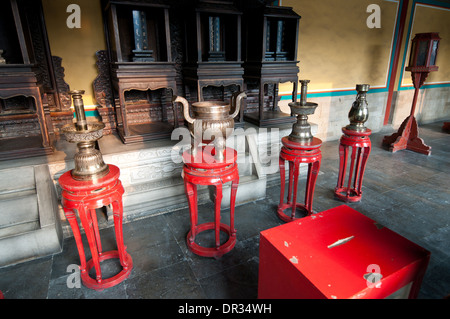 L'intérieur de la voute céleste impériale dans le Temple du Paradis taoïste, Dongcheng District Beijing, Chine Banque D'Images