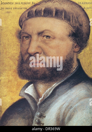 Hans Holbein le Jeune, self portrait, l'artiste allemand Banque D'Images