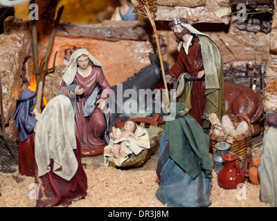 Crèche de Noël Banque D'Images