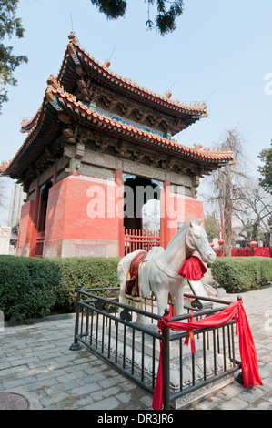 Statue âne dans Dongyue taoist Temple dans le district de Chaoyang, Beijing, Chine Banque D'Images